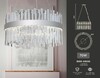 Миниатюра фото подвесная светодиодная люстра с хрусталем ambrella light tr5009 | 220svet.ru