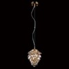 Миниатюра фото подвесной светильник crystal lux charme sp1+1 led gold/amber | 220svet.ru
