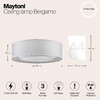 Миниатюра фото потолочный светильник maytoni bergamo mod617cl-04gr | 220svet.ru