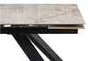 Миниатюра фото керамический стол раскладной woodville гарднер temptation avorio / черный 588027 | 220svet.ru