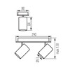 Миниатюра фото спот kanlux evalo el-2i b-sr 35693 | 220svet.ru