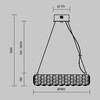 Миниатюра фото подвесной светодиодный светильник maytoni castello mod336pl-l120g3k | 220svet.ru