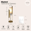 Миниатюра фото настольная лампа maytoni сipresso z014tl-01g | 220svet.ru