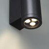 Миниатюра фото уличный настенный светодиодный светильник odeon light long 7071/7wl черный | 220svet.ru