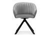 Миниатюра фото стул крутящиеся woodville корсо темно-серое / черное 583969 | 220svet.ru