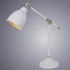 Миниатюра фото настольная лампа arte lamp braccio a2054lt-1wh | 220svet.ru