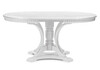 Миниатюра фото стол деревянный woodville нозеан серебро / белый 543578 | 220svet.ru