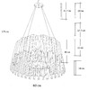 Миниатюра фото подвесная люстра garda decor 62gdw-8901-600 | 220svet.ru