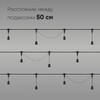 Миниатюра фото белт-лайт unibelt 5м, провод черный каучук, шаг 50 см, 10 подвесных патронов, ip65 ltc ubl5m/10l-1 | 220svet.ru