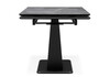 Миниатюра фото стол woodville кели 140(200)х80х76 серый мрамор / черный 532395 | 220svet.ru
