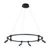 Миниатюра фото подвесная светодиодная люстра arte lamp ring a2186sp-1bk | 220svet.ru