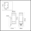 Миниатюра фото уличный настенный светильник odeon light motto 6604/2w | 220svet.ru