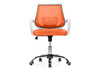 Миниатюра фото компьютерное кресло woodville ergoplus orange / white 15373 | 220svet.ru