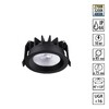 Миниатюра фото встраиваемый светильник светодиодный с переключателем цветовой температуры novotech rayne 359841 черный | 220svet.ru