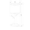 Миниатюра фото настольная лампа tk lighting 5571 white | 220svet.ru