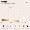 Миниатюра фото подвесной светодиодный светильник maytoni step p010pl-l30g3k | 220svet.ru