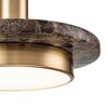 Миниатюра фото подвесной светильник escada 10260/1 led*12w brass/brown marble | 220svet.ru