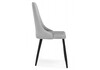 Миниатюра фото стул на металлокаркасе woodville кора светло-серый / черный 517125 | 220svet.ru