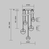 Миниатюра фото подвесной светодиодный светильник maytoni area mod295pl-l60bbs3k | 220svet.ru