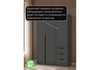 Миниатюра фото шкаф двухстворчатый woodville веста сейф графит серый 714377 | 220svet.ru