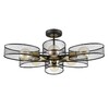 Миниатюра фото потолочная люстра на штанге lumion vivana 8153/6c черный | 220svet.ru