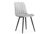 Миниатюра фото стул на металлокаркасе woodville дани серый велюр / черный 572066 | 220svet.ru