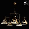 Миниатюра фото подвесная люстра arte lamp kensington a1511lm-5pb | 220svet.ru