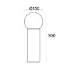 Миниатюра фото уличный светильник escada 30001g/01 | 220svet.ru