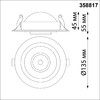 Миниатюра фото встраиваемый светодиодный светильник novotech gesso 358817 | 220svet.ru
