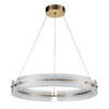Миниатюра фото подвесной светодиодный светильник indigo dualita 14018/1p brass v000089l | 220svet.ru