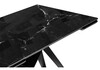 Миниатюра фото стол стеклянный woodville блэкбери черный мрамор 553572 | 220svet.ru