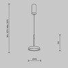 Миниатюра фото подвесной светодиодный светильник maytoni el mod041pl-l15g3k | 220svet.ru
