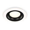 Миниатюра фото комплект встраиваемого светильника ambrella light techno spot xc7621002 swh/pbk белый песок/черный полированный (c7621, n7011) | 220svet.ru