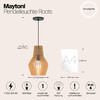 Миниатюра фото подвесной светильник maytoni roots mod191pl-01w1 | 220svet.ru