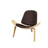 Миниатюра фото стул шелл roomers furniture bls-01/a535ash | 220svet.ru