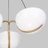 Миниатюра фото подвесная светодиодная люстра eurosvet emisfero 50083/3 led золото | 220svet.ru