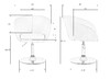 Миниатюра фото кресло дизайнерское dobrin edison lm-8600_ch-m_v-1922-20-10673 | 220svet.ru