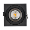 Миниатюра фото встраиваемый светодиодный светильник donolux dl18621/01sq black dim | 220svet.ru