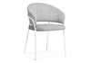 Миниатюра фото стул на металлокаркасе woodville лео серый / белый 584282 | 220svet.ru