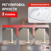 Миниатюра фото настольная лампа эра nled-462-10w-w | 220svet.ru