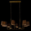 Миниатюра фото подвесная люстра loft it hilton 10527/8 brass | 220svet.ru