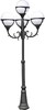 Миниатюра фото садово-парковый светильник arte lamp monaco a1497pa-4bk | 220svet.ru