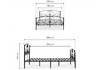 Миниатюра фото двуспальная кровать woodville нерика черная 482089 180х200  | 220svet.ru