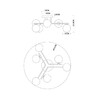 Миниатюра фото потолочная люстра arte lamp gemini a2243pl-6bk | 220svet.ru