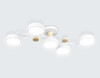 Миниатюра фото потолочная светодиодная люстра на штанге с пультом ду ambrella light comfort fl4834 | 220svet.ru
