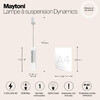 Миниатюра фото подвесной светильник maytoni dynamics mod326pl-01w | 220svet.ru