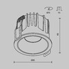 Миниатюра фото встраиваемый светодиодный светильник maytoni alfa led dl043-01-15w4k-rd-b-1 | 220svet.ru