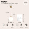 Миниатюра фото подвесной светильник maytoni basic form mod321pl-01g2 | 220svet.ru