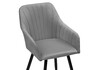 Миниатюра фото стул крутящийся woodville слэм темно-серое / черное 570175 | 220svet.ru