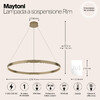 Миниатюра фото подвесной светильник maytoni rim mod058pl-l54bs3k | 220svet.ru